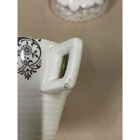 VTG American Limoges Triumph D'or Serenade 3 Cups & 4 Saucers 22K Gold READ - Picture 14 of 16